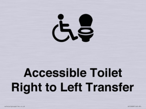 Accessible Toilet with Right to Left Transfer